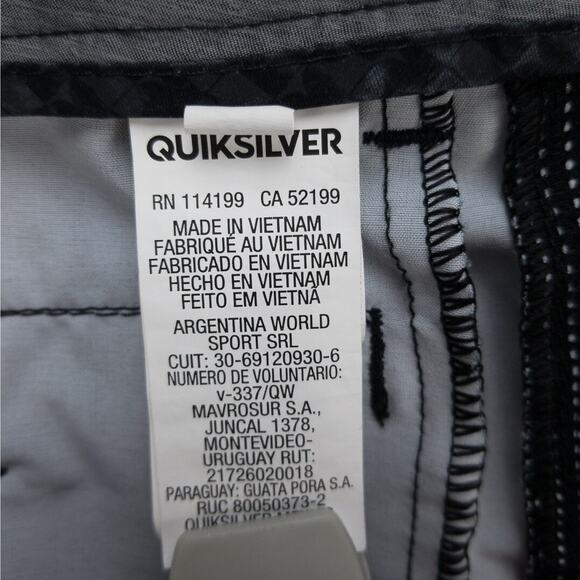 Quiksilver Amphibian Shorts Men’s 27 Charcoal Gray DryFlight Hybrid Water Repel - Picture 8 of 12